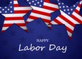 Labor Day. USA Labor Day background. Stars of USA flags Royalty Free Stock Photo