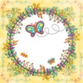 Illustration Layout Butterfly