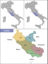 Illustration of Lazio is a region in central Italy