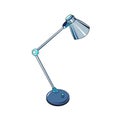 The illustration of the ÃÂµlectric universal table lamp