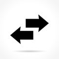 Left and right arrows icon