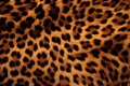 illustration of leopard fur skin texture background. Generative AI Royalty Free Stock Photo