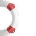 Illustration lifebuoy isolated on white background Royalty Free Stock Photo