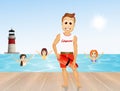 illustration of lifeguard