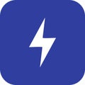 Illustration Lightning Button Icon For Personal And Commercial Use.