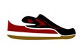 Illustration of line shoes with unbroken lines