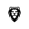 Illustration lion king logo vector Royalty Free Stock Photo
