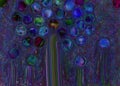 Liquid marbles trees abstract background