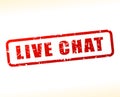 Live chat text buffered