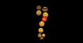 Illustration of live reactions of emoji icons.