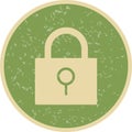 Illustration Lock Icon For Personal And Commercial Use.