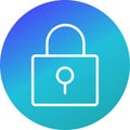Illustration Lock Icon For Personal And Commercial Use.