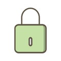 Illustration Lock Icon For Personal And Commercial Use.