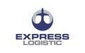 Illustration logistics and express delivery company logo Royalty Free Stock Photo
