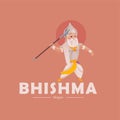 Bhishma vector mascot logo