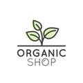 Illustration Logo for Organic Shop or Market