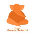 Illustration of Lord Ganesha using simple shapes.