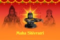 Lord Shiva, Indian God of Hindu for Maha Shivratri festival of India Royalty Free Stock Photo