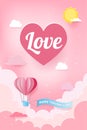 Illustration Love Valentine Day Heart Balloon Royalty Free Stock Photo