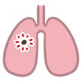 Illustration of lungs on white background, Aspiration Royalty Free Stock Photo