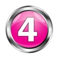 An illustration of a luxurious 3D pink circular button.