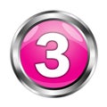 An illustration of a luxurious 3D pink circular button.