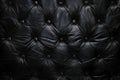 Luxury black leather upholstery background for design with buttons Royalty Free Stock Photo