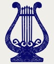 Illustration of lyre Royalty Free Stock Photo