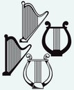 Illustration of lyre Royalty Free Stock Photo