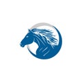 Strongest horse illustration for your logo Royalty Free Stock Photo