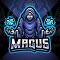 Magus esport mascot logo design Royalty Free Stock Photo