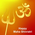 Illustration for maha Shivratri, a Hindu festival Royalty Free Stock Photo