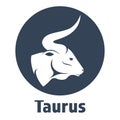 Illustration of a majestic bull side view. Taurus Zodiac sign Royalty Free Stock Photo