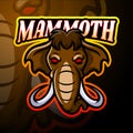 Mammoth esport logo mascot design