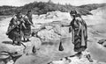 Illustration of Maori women cooking