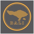 Illustration map of Bali in eps.10