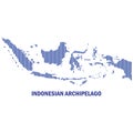 Illustration map of Indonesian Archipelago in eps.10