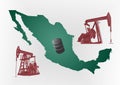 Mexico, oil producing country Royalty Free Stock Photo