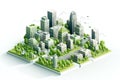 Street city park building real town tree map modern illustration scheme skyscraper architecture Royalty Free Stock Photo