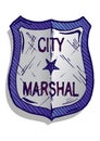 Illustration of marshal badge