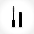 Mascara brush icon on white background