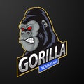 Mascot gorilla, logo for a sport team