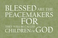 Beatitudes Peacemakers Olive Royalty Free Stock Photo