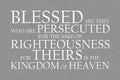 Beatitudes Persecution Plain Text Grey Royalty Free Stock Photo