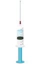 Illustration of a medical injection syringe Royalty Free Stock Photo