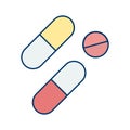 Illustration Medicines Icon For Personal And Commercial Use.