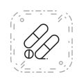 Illustration Medicines Icon For Personal And Commercial Use.