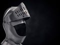 Illustration of Medieval Knight Armet Helmet