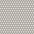 Vector seamless pattern, black thin wavy lines Royalty Free Stock Photo