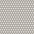 Vector seamless pattern, black thin wavy lines Royalty Free Stock Photo